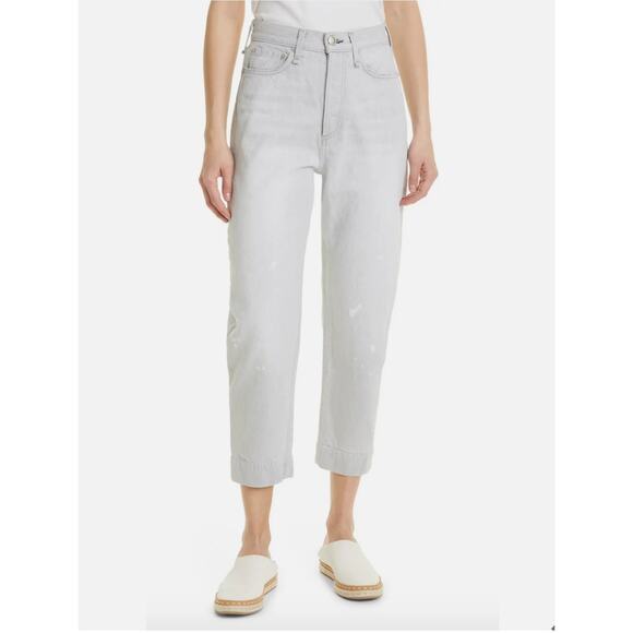 Rag & Bone 90s High Rise Jean in Anchor (Light Grey) Size 31/12 NWT $275 - Picture 16 of 16